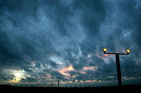 23 approach under a threatening sky