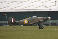 About to touch down on a blustery 23 on 30th March
