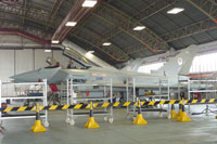 29 Sqn Typhoon in the hangar