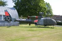 Gazelle XX444 outside the Wattisham Airfield Museum